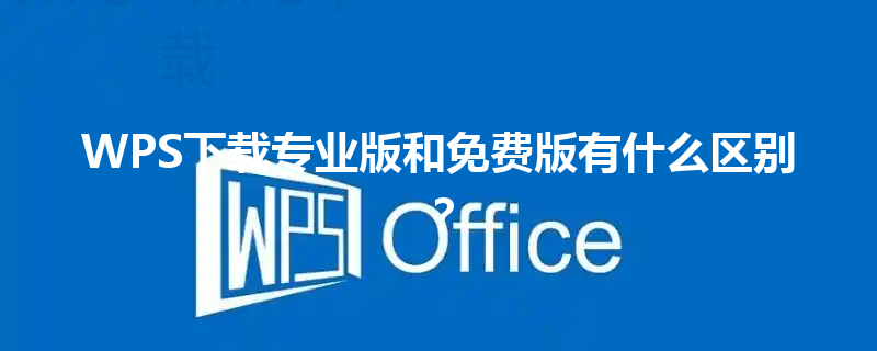 WPS下载专业版和免费版有什么区别? 6 WPS下载专业版和免费版有什么区别? 三